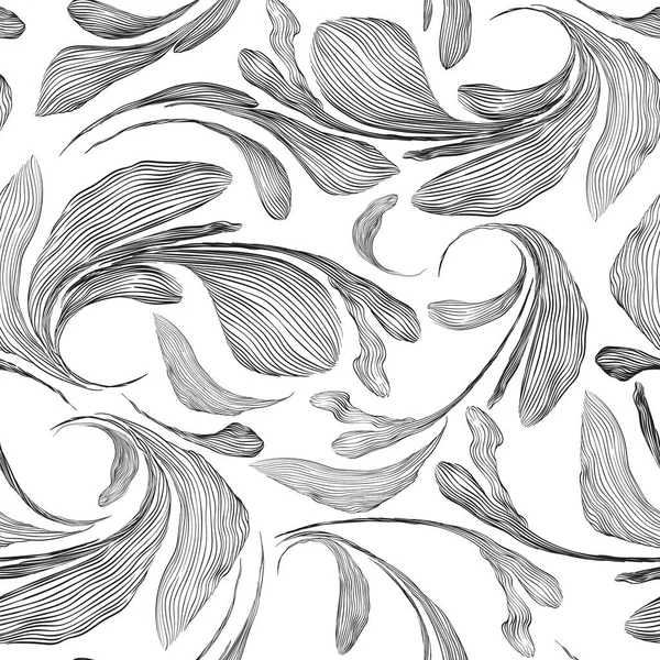 具有几何无缝图案的抽象艺术模板 日本背景与黄金手绘线形花纹矢量 老式花卉装饰布局设计 — 图库矢量图片