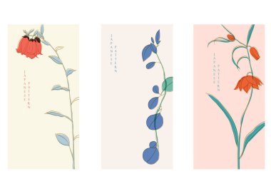 Çiçek desenli, doğal afiş, risograf tarzında. Suluboya doku vektörüyle soyut arkaplan. El çizimi daha düşük dekorasyon kartı daveti.