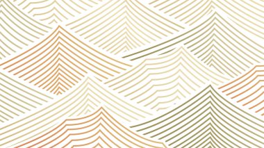 Soyut manzara arkaplanı ve Japon tarzı vektörle çizilmiş renkli el çizgisi deseni. Doğal şablonlu okyanus sanatı. Sancak tasarımı ve duvar kâğıdı eski usul.