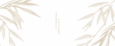 El çizimi bambu dalı beyaz arka plan dekorasyonlarına klasik tarzda. Sanat soyut şablon tasarımını terk eder.