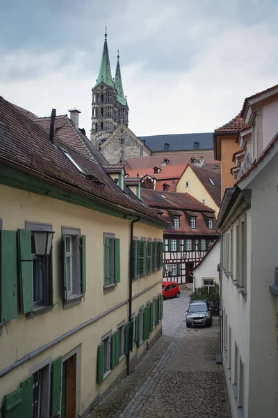 Zdjęcie Starego Miasta Bamberg Kościoła — Zdjęcie stockowe