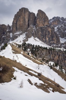Selva di Val Gardena Dağlarının Fotoğrafı