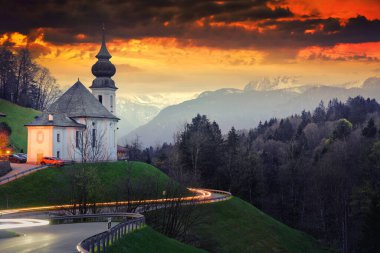 Photo of the Wallfahrtskirche Maria Gern at Berchtesgaden, Baviera, Germany clipart
