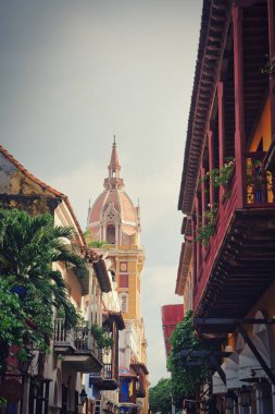 Eski Cartagena da Indias şehrinin fotoğrafı - Kolombiya
