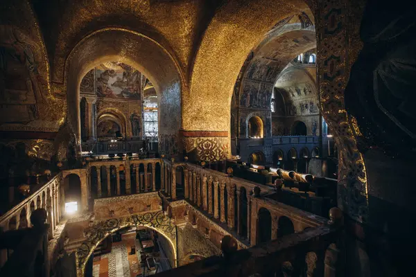 Εκκλησία Ψηφιδωτό Θόλο Βενετία Αγίου Μάρκου Μητρόπολη Υψηλής Ποιότητας Φωτογραφία — Φωτογραφία Αρχείου