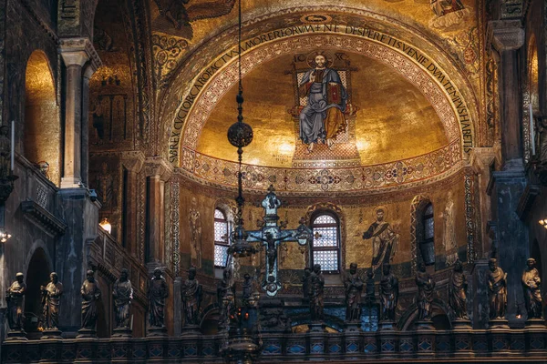 Εκκλησία Ψηφιδωτό Θόλο Βενετία Αγίου Μάρκου Μητρόπολη Υψηλής Ποιότητας Φωτογραφία — Φωτογραφία Αρχείου