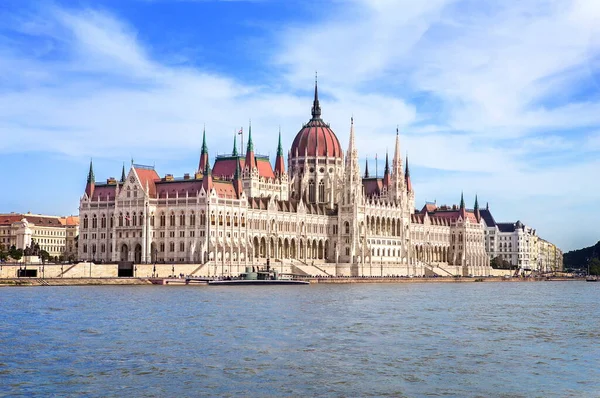 Parlamentsgebäude Der Donau Budapest Ungarn — Stockfoto
