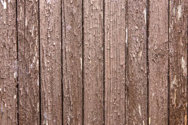 Kırık boyalı kahverengi tahtanın grunge dokusu.