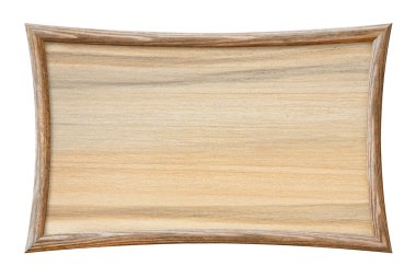 boş kahverengi tahta beyaz arkaplanda izole edildi 