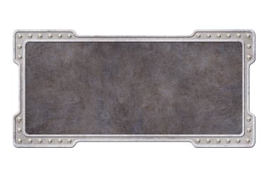 Siyah grunge desenli metal kalkan beyaz arkaplanda izole edildi