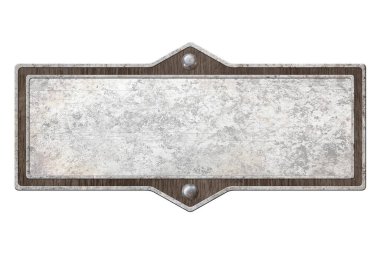 Beyaz arkaplanda izole edilmiş vintage çerçeve whis metal yüzey