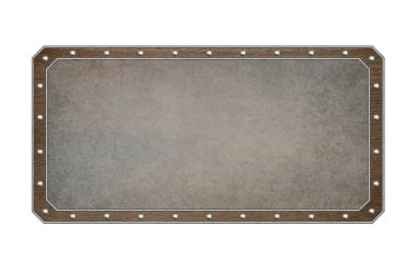 kahverengi boş tahta beyaz arkaplanda izole edildi