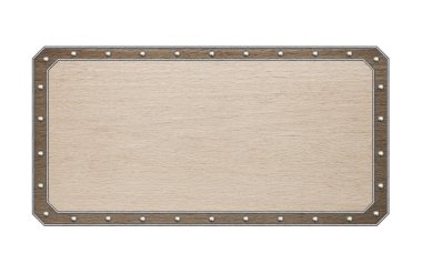 Beyaz arka plan üzerinde izole boş ahşap tahta