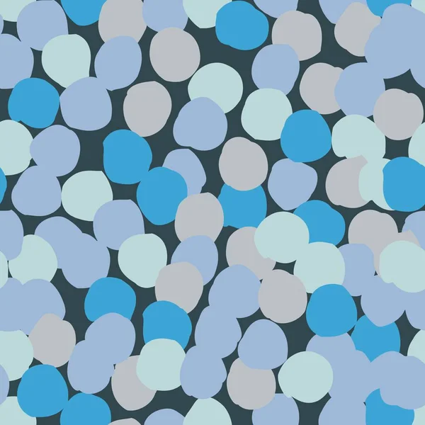 Απρόσκοπτη Μοτίβο Αφηρημένα Σχήματα Μπλε Και Πράσινο Πολύχρωμη Διανυσματική Απεικόνιση — Διανυσματικό Αρχείο