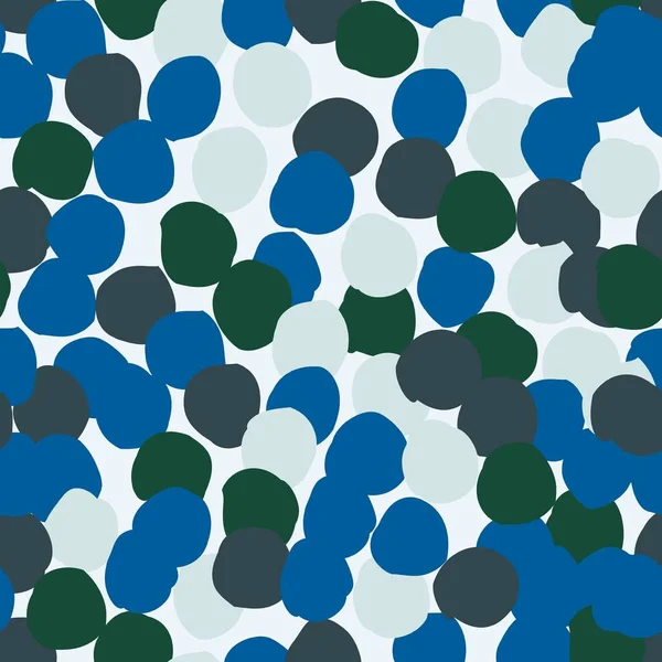 Απρόσκοπτη Μοτίβο Αφηρημένα Σχήματα Μπλε Και Πράσινο Πολύχρωμη Διανυσματική Απεικόνιση — Διανυσματικό Αρχείο