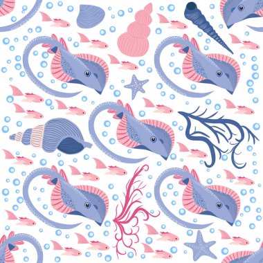 Stingray, Batomorphi deniz yaşamı, balıklar, hayvanlar parlak, pürüzsüz desenler. Deniz yolculuğu, hayvanlarla şnorkelle yüzme, tropik balıklar.