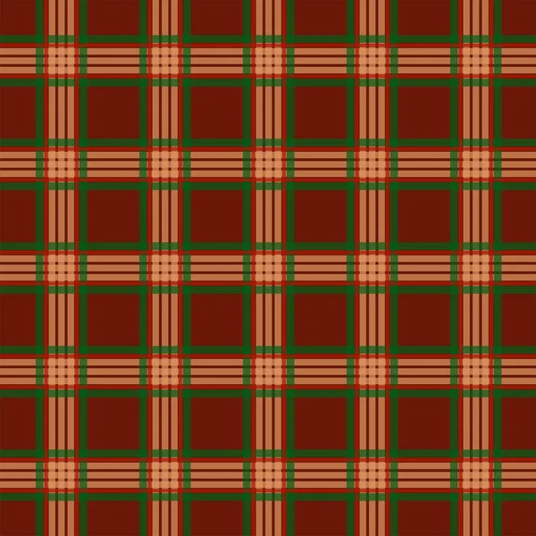 Seamless Pattern Scottish Tartan Plaid Check Fabric Texture Flat Backdrop — Stock Vector