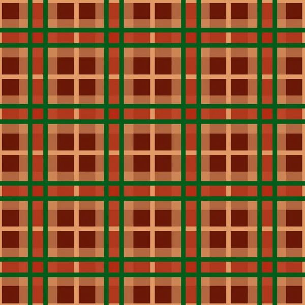 Бесшовный Рисунок Шотландской Тартановой Клетчатки Проверка Текстуры Ткани Плоский Фон — стоковый вектор