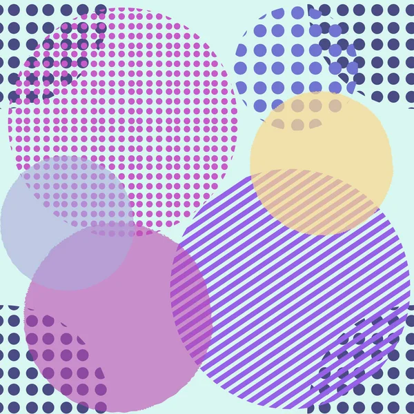 Círculo Forma Redonda Púrpura Pantone Patrón Sin Costuras Brillante Esfera — Vector de stock
