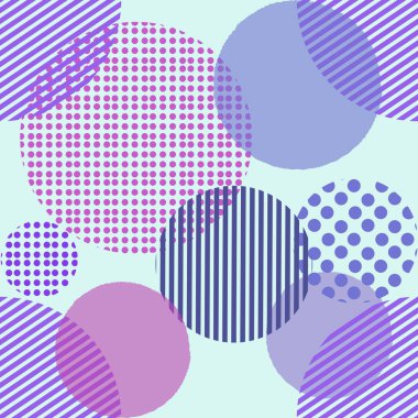 yuvarlak şekilli mor pantone, dikişsiz desen, parlak küre arka plan, modern güzel duvar kağıdı, kumaş baskı şablonu. nokta baloncuk ambalaj kağıdı çizimi.