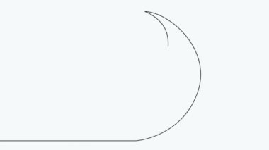 Self-drawing Yin Yang symbol of harmony and balance. 4K Video motion animation