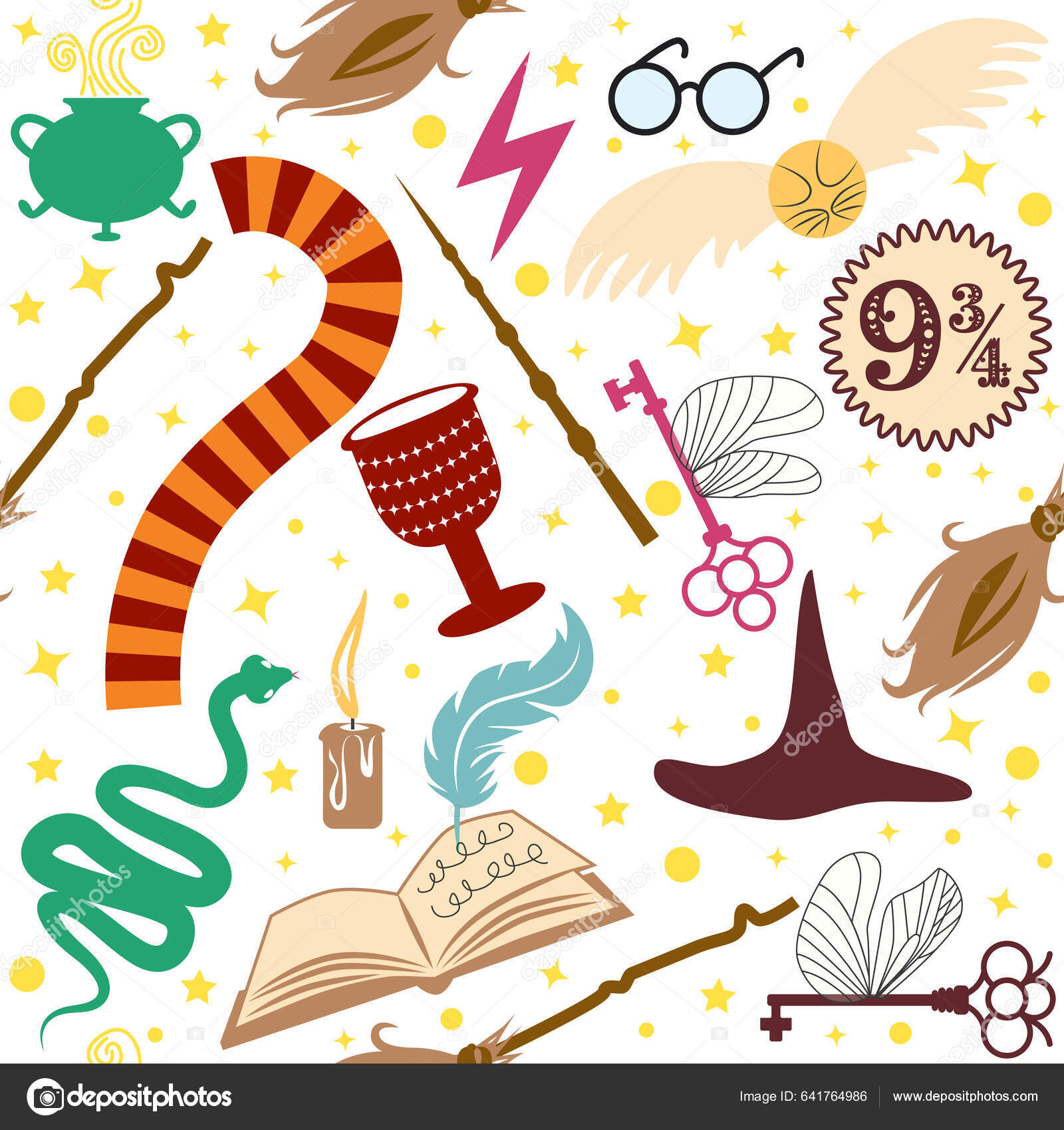 Harry Potter Seamless Stock Illustrations – 366 Harry Potter Seamless Stock  Illustrations, Vectors & Clipart - Dreamstime