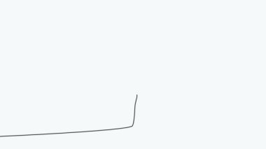 Self-drawing animation of continuous drawing of one line of feathers