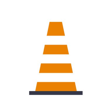 Bölgenin sınırlarını belirlemek için inşaat alanında kullanılan yol konisi tabelası..