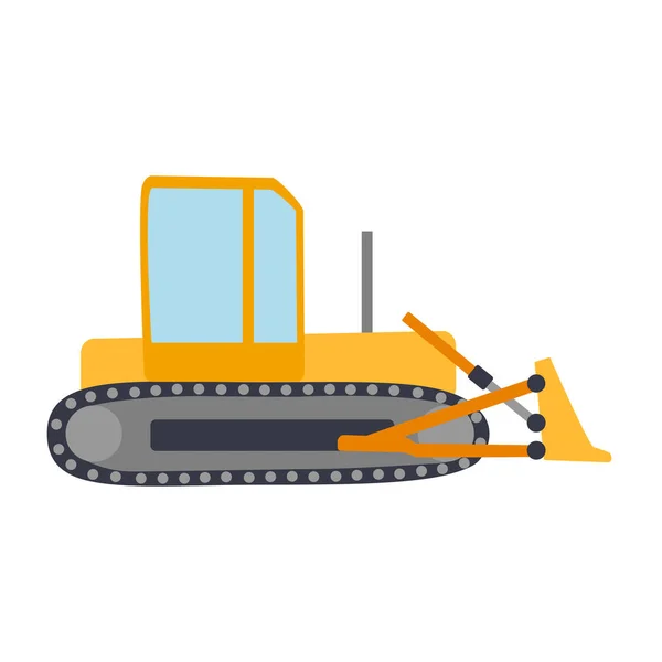 建設作業のための特別な機械 フォークリフト コンクリートミキサー クレーン ショベル トラクター ブルドーザートラック道路の修復 — ストックベクタ