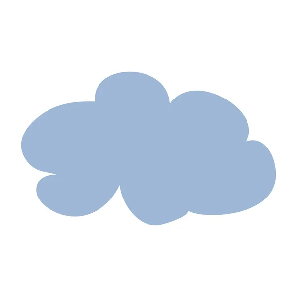 Schattige Zon Regenwolk Lichte Wolken Kaart Voor Kinderen Poster Voor — Stockvector