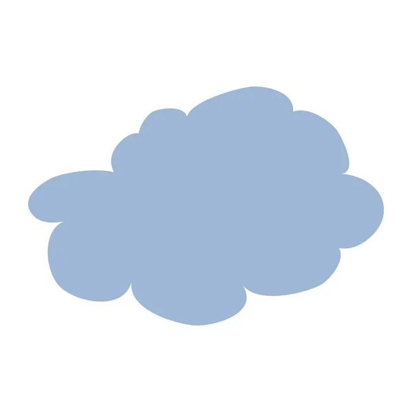 Sol Bonito Nuvem Chuvosa Nuvens Luz Cartão Para Crianças Cartaz —  Vetores de Stock