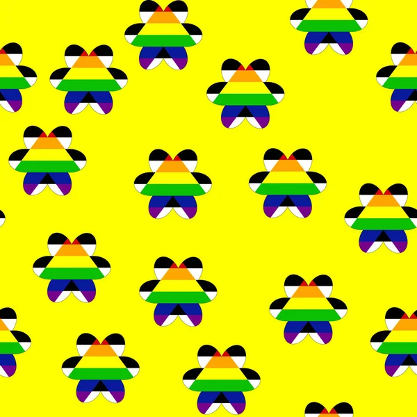 Heteroseksüel Müttefiklerin Gurur Bayrağıyla Kusursuz Bir Düzen Lgbt Halk Bayrağı — Stok Vektör