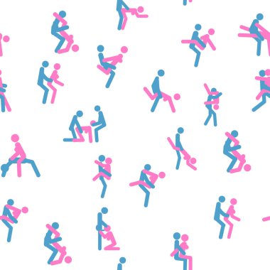Kama Sutra kusursuz desenli poster kumaşı. Kamasutra baştan savma sevişme pozları veriyor. Hazır ol. Ayakta duran konumlar