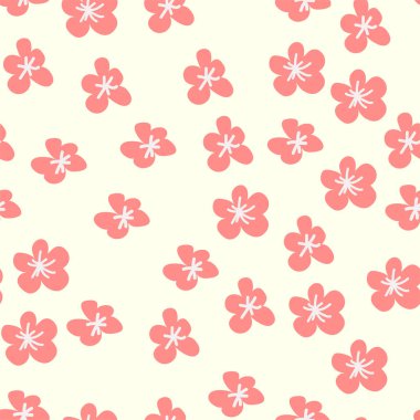Boho Floral 'ın bağcıksız deseni. Hippi çiçek gücü eski tekstil baskısı. Muhteşem botanik duvar kağıdı.