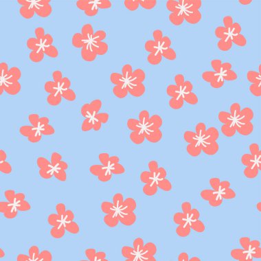 Boho Floral 'ın bağcıksız deseni. Hippi çiçek gücü eski tekstil baskısı. Muhteşem botanik duvar kağıdı.