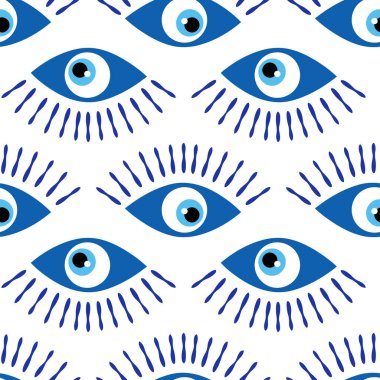 Kem gözlü Türk boncuklu kusursuz desen. İyi şanslar. Türk fayansı. Doğulu sedir tasarımı