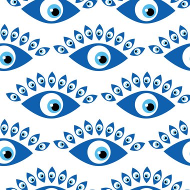 Kem gözlü Türk boncuklu kusursuz desen. İyi şanslar. Türk fayansı. Doğulu sedir tasarımı