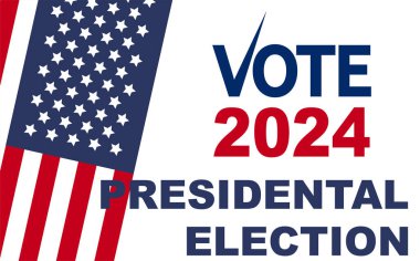 Amerika 'da 2024 Başkanlık seçim günü, 5 Kasım, kart tasarımı. Geleceğinize oy verin..