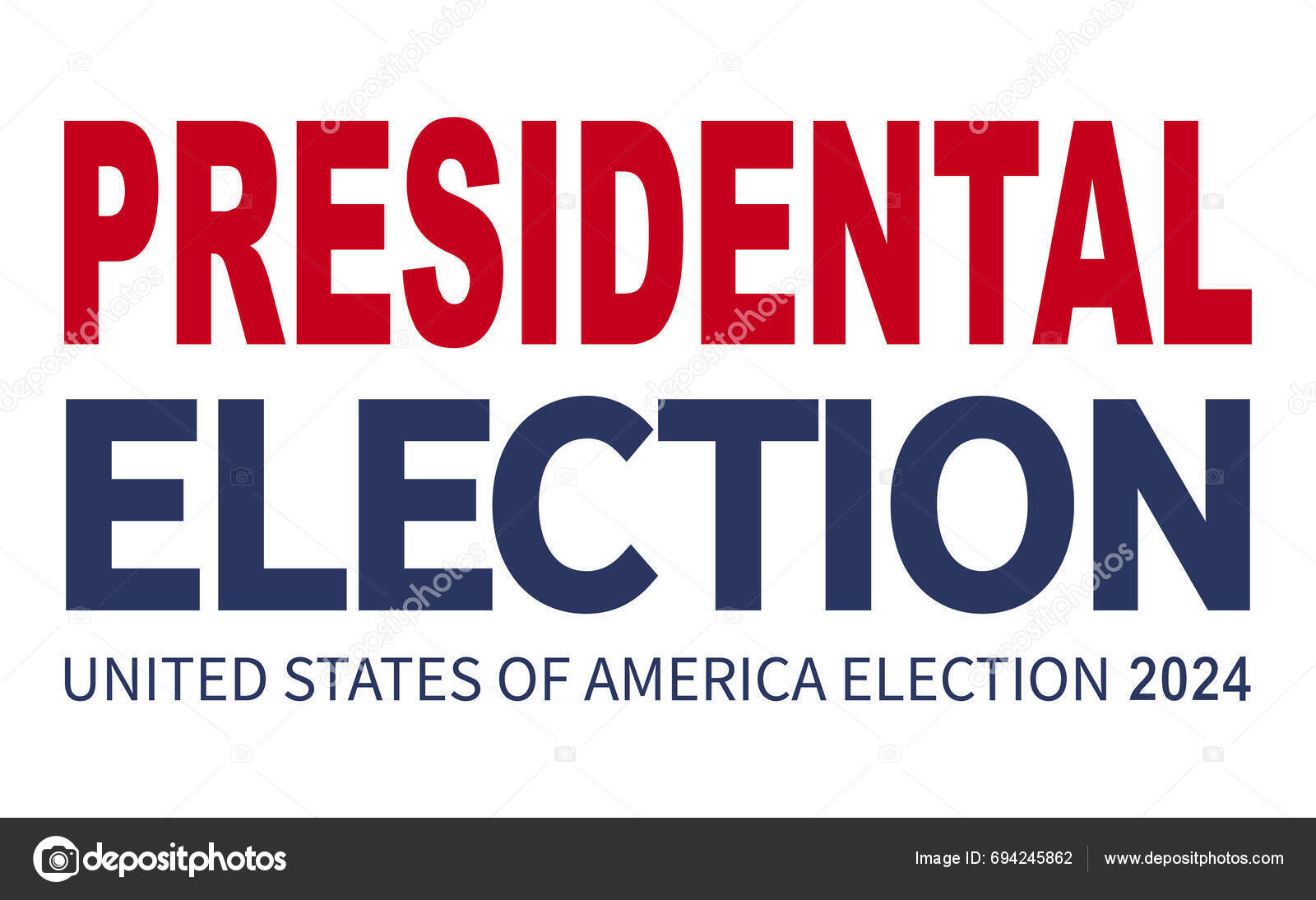 2024 Presidential Election Day Usa November Card Design Vote Your Stock
