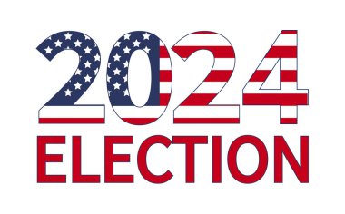 Amerika 'da 2024 Başkanlık seçim günü, 5 Kasım, kart tasarımı. Geleceğinize oy verin..