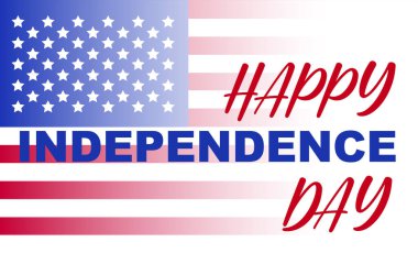 Bağımsızlık Günü 'nüz kutlu olsun ABD, 4 Temmuz, ABD bayrağı.