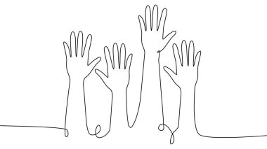 Bir grup elin sürekli tek sıra halinde çekilmesi. Seçimler, seçimler, iş adamları