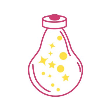 Cadılar Bayramı büyücülüğü, sihirli eşyalar, oyun kaynakları. Bir şişe iksir, sihirli değnek, fener, kafatası, mum, anahtar, kazan, büyü kitabı.