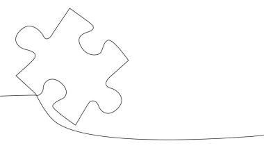 Yapboz parçalarını aralıksız tek bir hatta bağlayan bir çizgi. Bulmaca ögesi