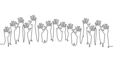 Bir grup elin sürekli tek sıra halinde çekilmesi. Seçimler, seçimler, iş adamları