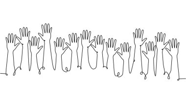 Bir grup elin sürekli tek sıra halinde çekilmesi. Seçimler, seçimler, iş adamları