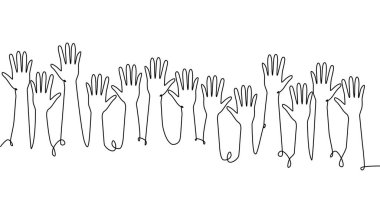 Bir grup elin sürekli tek sıra halinde çekilmesi. Seçimler, seçimler, iş adamları