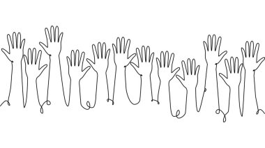 Bir grup elin sürekli tek sıra halinde çekilmesi. Seçimler, seçimler, iş adamları