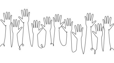 Bir grup elin sürekli tek sıra halinde çekilmesi. Seçimler, seçimler, iş adamları