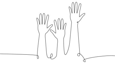 Bir grup elin sürekli tek sıra halinde çekilmesi. Seçimler, seçimler, iş adamları